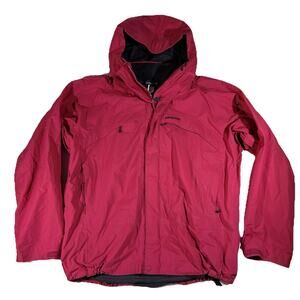 Patagonia Ski Patrol Jacket Mens XL Red Black Cross Rescue Shell Coat (See Pics)